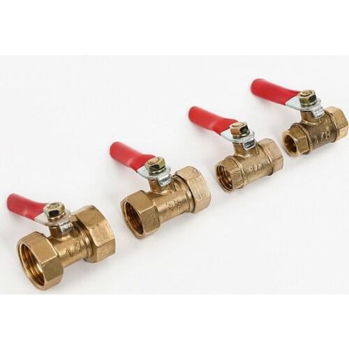 Brass ball valve globe valve1/8'' 1/2" 1/4" 3/8" female thread copper pipe joint air water oil flow control pipe fittings