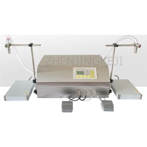 Double Head Weighing Filling Machine Lubricating Oil Cooking Oil Automatic Desktop Liquid Dispensing Machine Tool Equipment