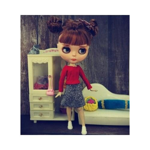 Fashion Handmade Coat For Blythy Doll Sweetpie Outfits Quality Doll Clothes For Blyth Doll Tops Kids Toy 1/6 Doll Accessories