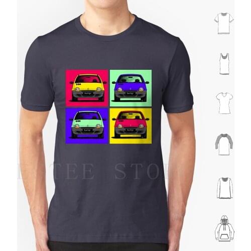 My Drawing Of The Multicolored Twingo T Shirt Cotton Men Diy Print Twingo Warhol Goseatonius Goseantonio Jaagdesign Car Jaag