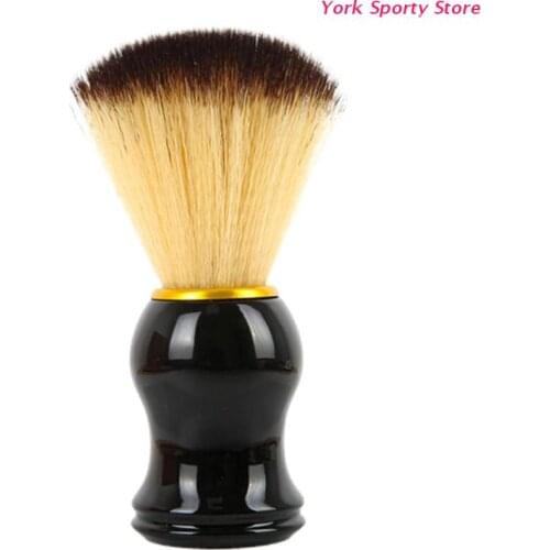 Men Shaving Beard Brush Hair Shave Wooden Handle Facial Cleaning Appliance Tool Safety Razor Brush Portable for Travel
