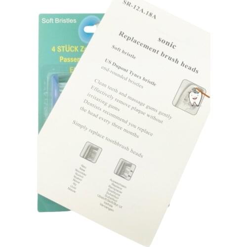 Sonic Electric Toothbrush Heads SR12A.18A Oral Heygiene Clean 4pcs(1pack) Free Shipping