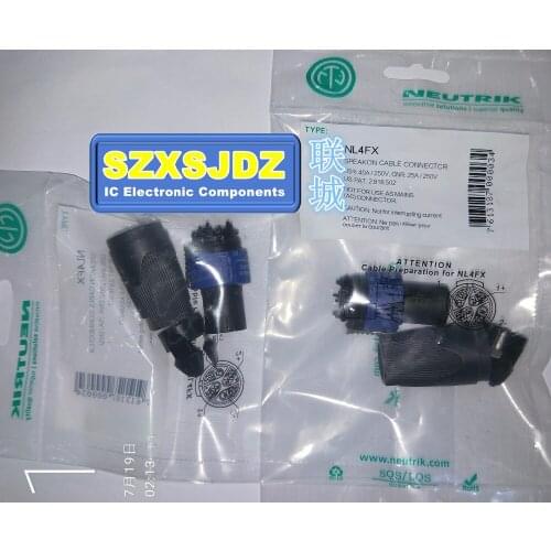 New FOR NEUTRIK NL4FX (upgrade version) Speakon 4-pole audio plug male speaker connector COM package
