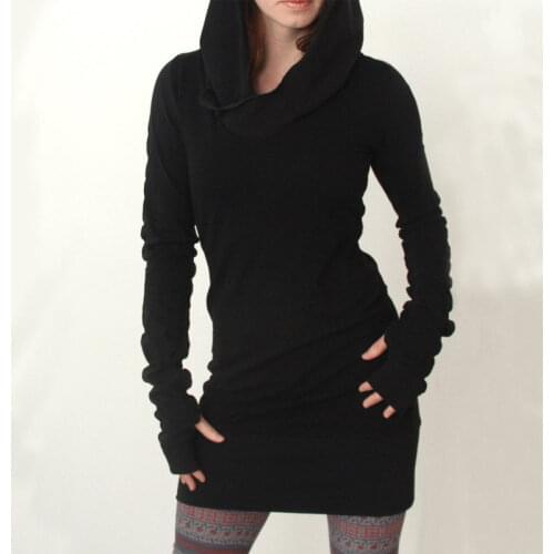 2018 Autumn Fashion Women Long Sleeve Hood Hoodies Female Warm Hoodded Sweatshirt Casual Bodycon Black Slim Hoody Pullover Tops