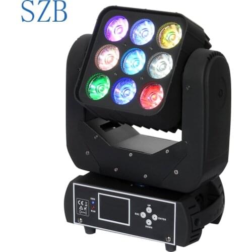 RGBW 4in1 9x12W LED Matrix Moving Head Light for Stage TV theatre TV studio Rental and Disco Nightclub/SZB-MH0912A