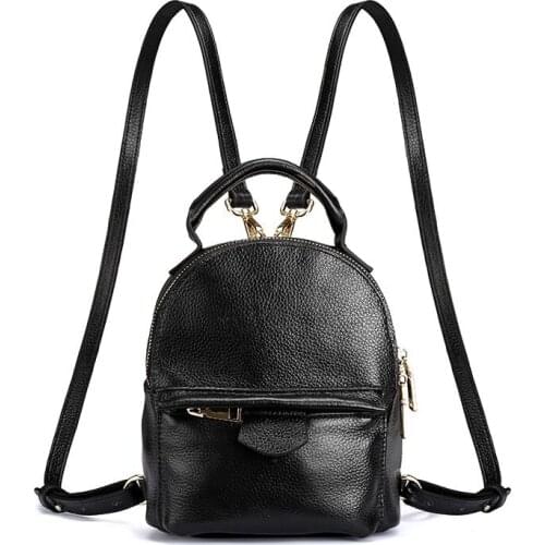 Han Edition Leather Backpack Fashion Leisure Pure Color Handmade Leisure Brand Summer High Quality Womens Backpack