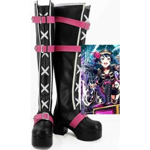 Love live Sunshine Aqours Sushine Yoshiko Cosplay Boots Yohane Anime Shoes Custom Made