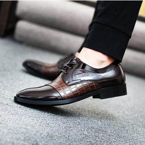 SHESLILAC Mens Leather Shoes
