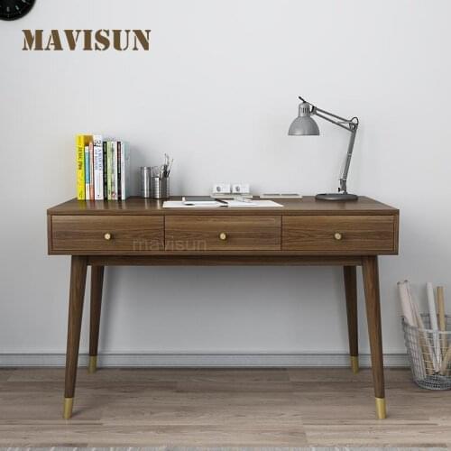 Nordic Solid Wood Corner Side Cabinet Combination Modern Minimalist Household Computer Desk For Students Home Office Furniture