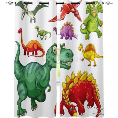 Boys Bedroom Dinosaur Blackout Curtains Bedroom Bay Window Hall Shading Blackout Curtains Special Gift