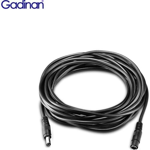 DC12V Power Cord Cable Extender 3m/5m/10m 5.5mm x 2.1mm Male Plug Extension Cord For 12V Security CCTV IP Wifi Camera