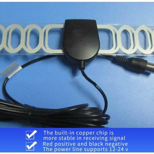 Universal Car HD TV Digital Enhanced Signal Antenna Ditch Cable Aerials Accessory Set Indoor Digital TV Antenna 200 Mile Range