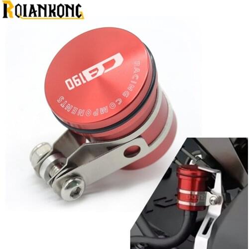Universal Motorcycle Brake Fluid Reservoir Clutch Oil Tank For Honda CB190R CB190 CB 190 R 2015-2018 2016 2017 Tank Cup Oil