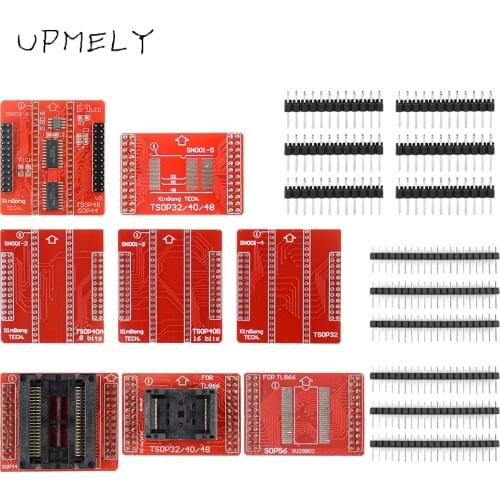 Upmely TSOP32 TSOP40 TSOP48 SOP44 SOP56 Adapter Kit for MiniPro TL866II Plus Universal Programmer High Quality Compiler Chip