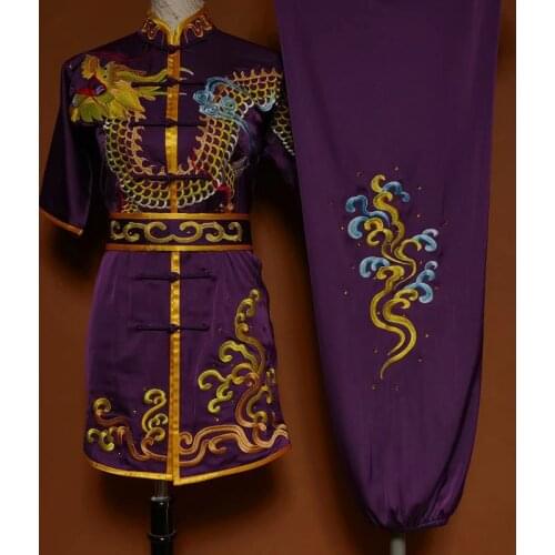 Wushu taichi taiji clothes changquan uniform Martial arts competition clothing embroidered kungfu nanquan taolu clothes uniform