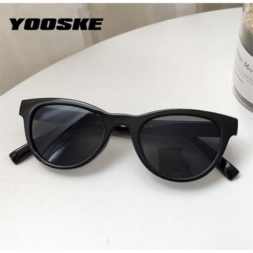YOOSKE Sexy Cat Eye Sunglasses Women Vintage Small Triangle Sun Glasses Ladies Retro Black Cateyes Sunglass UV400