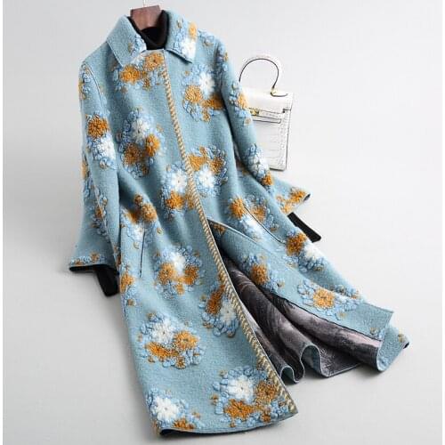 Womens Real Coat Korean Autumn Wool Fur Jacket Shearing Winter Clothes Coats and Jackets Women 2020 WPHPC14 KJ3771