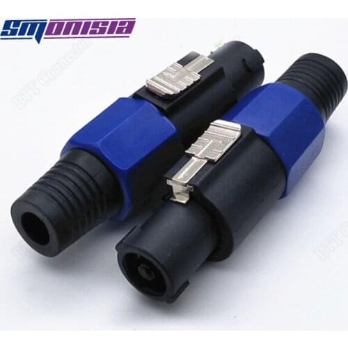 Smonisia 10pcs Professional 4-pin Cannon XLR Male Plug for Loudspeaker Box Stereo System