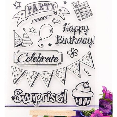 14x18cm Party decoration Transparent Clear Stamps Silicone Seals Roller Stamp DIY scrapbooking photo album/Card Making wedding