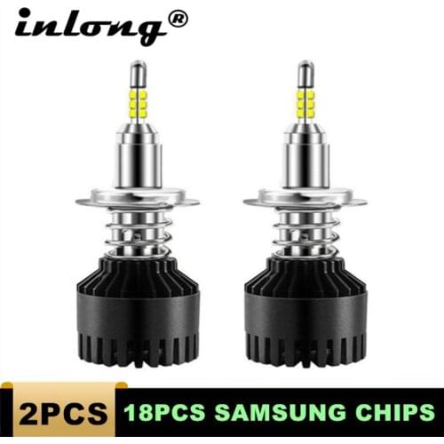 With 4 Sides SAMSUNG 18 Pieces Chips H7 LED H4 10000LM H1 H11 9005 9006 HB4 H8 D4S Car Headlight Bulbs 6500K Fog Lights DC12V