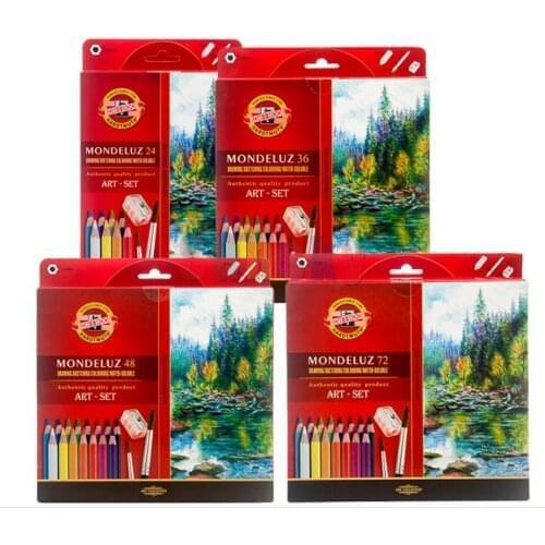 24/36/48/72 color pencil , lapis de cor water soluble draw pencil Koh-I-Noor art supply paint pencil