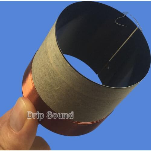 2pcs 76.5mm 76.5 Core 8ohm Bass Voice Coil BASV Black Aluminium Woofer Sound Drive Speaker Repair Parts