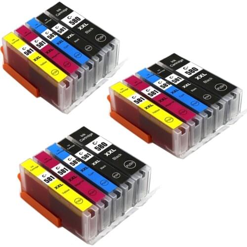 3set PGI580 CLI-581 For Canon PIXMA TS705 TR7550 TR8550 TS6150 TS6151 TS6250 TS6251 TS6350 TS8150 TS8151 TS8152 TS8250 TS8251