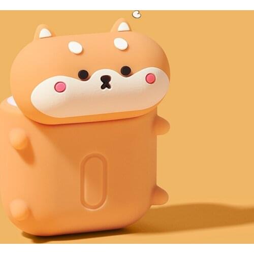 3D Headphone Case For Airpods 2 Case Silicone Cute Dog Cartoon Earphone Cover For Apple Air pods Pro 3 1 Bluetooth Earpods Case