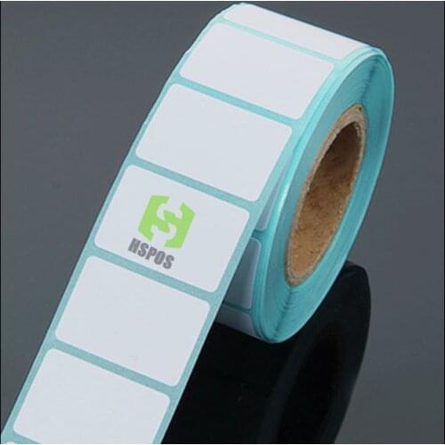 Quality thermal blank paper 45mm*20mm 800pcs one roll sticker labels can be customized logo self adhesive