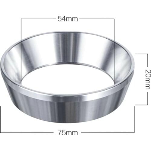 54mm Espresso Dosing Funnel Stainless Steel Coffee Dosing Ring For Express Pro Touch Infuser stainless steel Coffee Dosing Ring