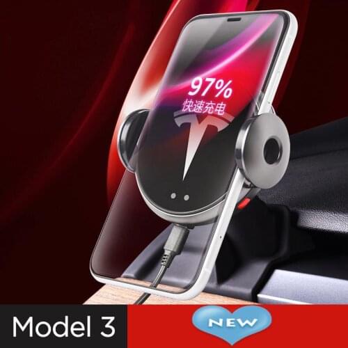 Car mobile phone holder Car mobile phone wireless Recharge holder For Tesla Model 3