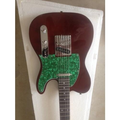 Free delivery / rosewood fingerboard, green pearl guard, high quality Brown TL Guitar / customizable Chinese electric guitar