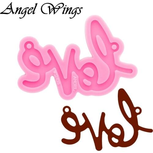 Shiny Resin Love Mould for Necklace , Letter Silicone Molds, Clay Molds , Epoxy Mold DIY Jewelry, Not sticky DY0744