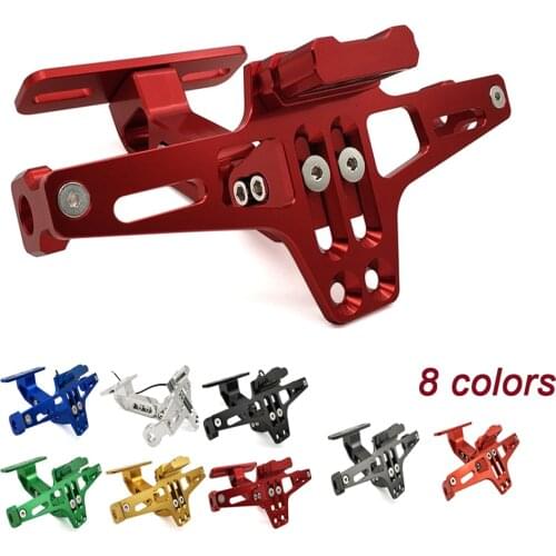 Motorcycle Rear License Plate Mount Holder LED Light Moto Bracket Frame For Honda cb 400 1000r cbf 1000 600 600f X-11 cb 190r
