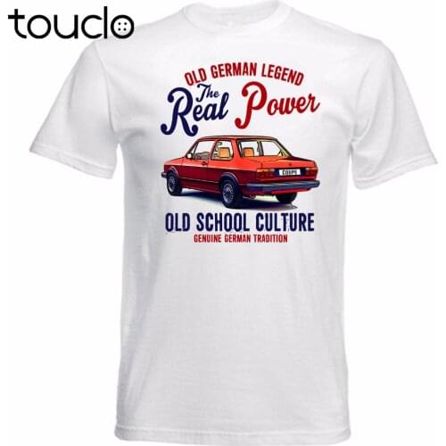 Summer Men O-Neck Print T Shirts Harajuku Funny Rick Tee Shirts Vintage German Car Jetta Coupe Novelty T-Shirt