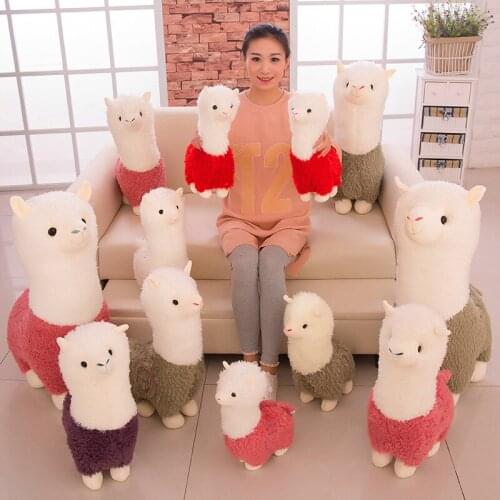 Hot Sale New 26-65cm Four Colors Goat Lamb Sheep Stuffed Animals Plush Toys Doll Xmas Kid ALPACA Gift Soft