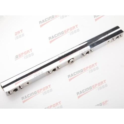 For SAAB 900 9000 9-3 9-5 High Flow CNC Billet Aluminum Alloy Fuel Rail Chrome