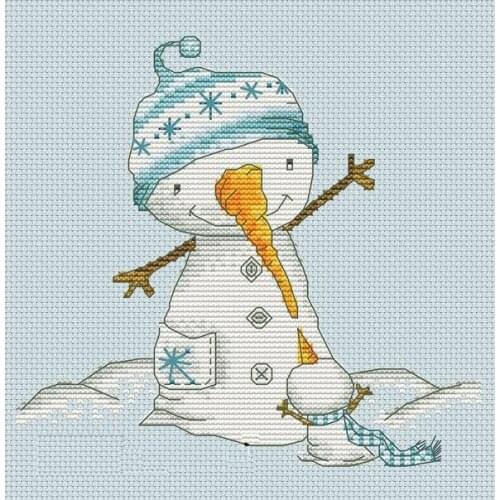 ZZ Little Pirate Counted Cross Stitch Kit Cross stitch RS cotton with cross stitch Little snowman
