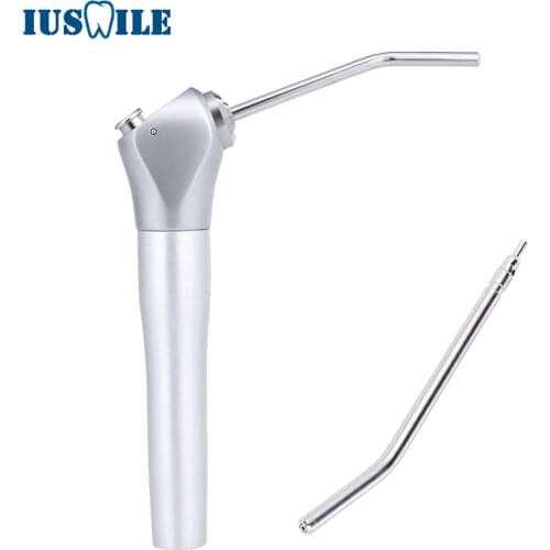 1 set Dental Air Water Spray Triple 3 Way Syringe Handpiece with 2 Nozzles Tips Tubes Dentist Tools