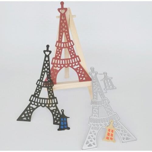 Triangle tower Eiffel tower wall lamp cutting metal knife mold, decorative carving, scrapbook, photo album
