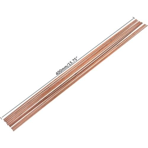 10pcs/set Low Temperature Flat Soldering Rods For Welding Brazing Repair Tool 3x1.3x400mm U4LB