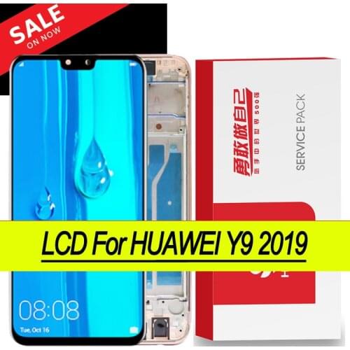 Original 6.5'' Display Touch Screen Digitizer for Huawei Y9 2019 LCD with frame for huawei enjoy 9 plus JKM-LX1 JKM-LX2 JKM-LX3