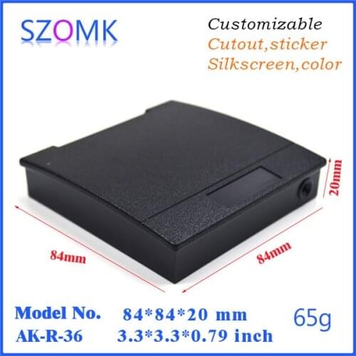 Plastic enclosure for electronic plastic case (10 pcs) 84*84*20mm IC card reader/ door entrance enclosure plastic case