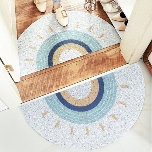Semicircular Non-slip Doormat Household Welcome Mats Bedroom Doormat Durable Kitchen Area Rugs Home Decor Carpet Door Mat