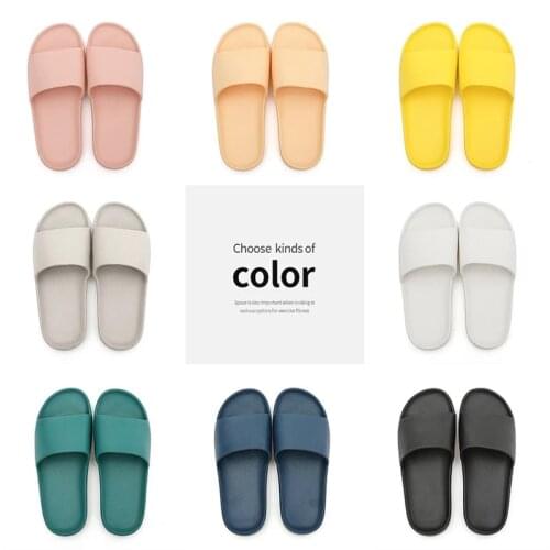 Unisex Slippers Men Summer Fashion Slide Sandals Women 2021 Casual Beach High Heels Shower Thick Soft Sole Ladies Bathroom Shoes