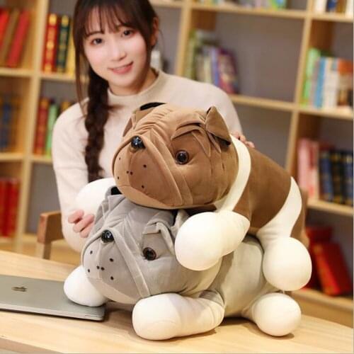 Cute Shar Pei dog children plush toy pillow kids animals stuffed toy birthday gift