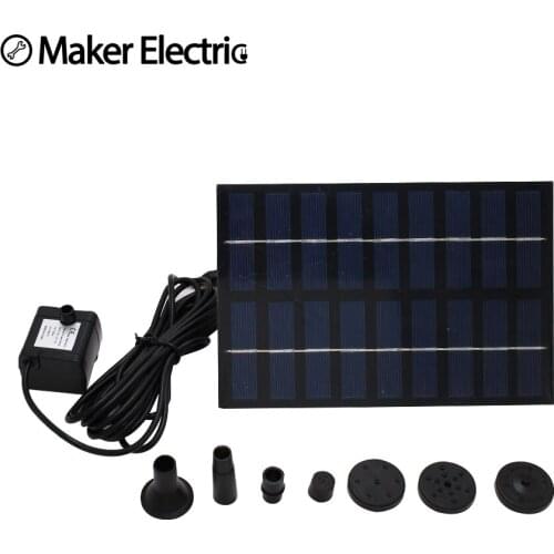Solar Pool Fountain Pump DC 4.5-10V Solar water pump small garden fountain equipment MKGY-D-0018 solar panels 9V 1.8W