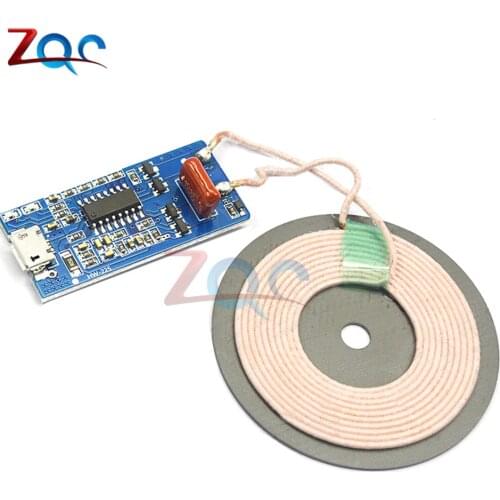 5V 1A wireless power supply charging 5W wireless charger transmitter universal Fast quick charge DIY Micro USB Charging Coil