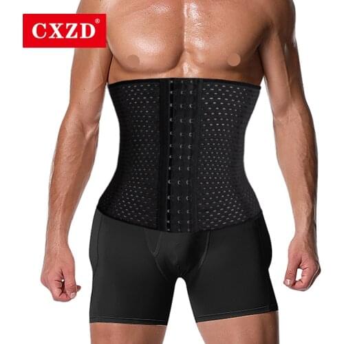CXZD Waist trainer tummy Girdle for Men pulling corset slimming underwear Belt shapewear body shaper modeling Weight Loss Corset