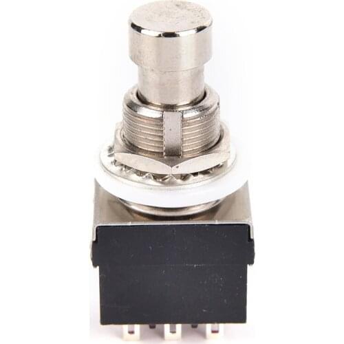 1Pc 3PDT 9pin Push Button Foot Switch FR DIY Guitar Effect Pedal Stomp True Bypass Guitar Part Accessories